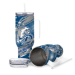 personalized-drake-bulldogs-abstract-paths-blue-curved-tumbler-best-selling.webp