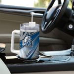 personalized-drake-bulldogs-arrow-burst-blue-curved-tumbler-best-selling.webp