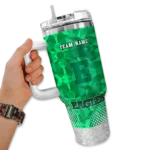 personalized-eastern-michigan-eagles-geometric-prism-green-curved-tumbler-best-selling.webp