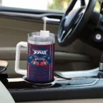personalized florida atlantic owls honey streaks blue curved tumbler best selling.webp