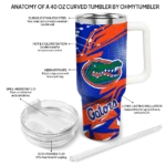 personalized florida gators abstract paths blue curved tumbler best selling.webp