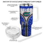personalized florida gators leopard zipper blue curved tumbler best selling.webp