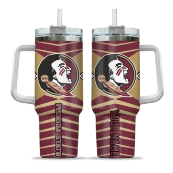 personalized florida state seminoles chevron layers garnet curved tumbler best selling.webp