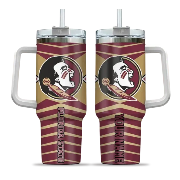 personalized florida state seminoles chevron layers garnet curved tumbler best selling.webp