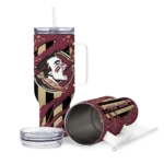 personalized florida state seminoles claw cut garnet black curved tumbler best selling.webp