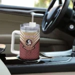 personalized florida state seminoles hex texture garnet curved tumbler best selling.webp