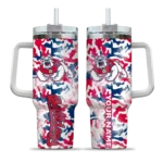 personalized fresno state bulldogs camo mashup red white curved tumbler best selling.webp