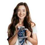 personalized georgetown hoyas arrow burst blue curved tumbler best selling.webp