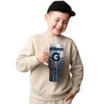 personalized georgetown hoyas leopard zipper blue curved tumbler best selling.webp