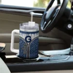personalized georgetown hoyas leopard zipper blue curved tumbler best selling.webp