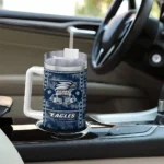 personalized georgia southern eagles honey streaks blue curved tumbler best selling.webp