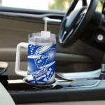 personalized georgia state panthers abstract paths blue curved tumbler best selling.webp