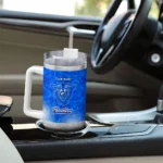 personalized georgia state panthers geometric prism blue curved tumbler best selling.webp