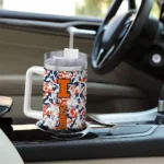 personalized illinois fighting illini camo mashup blue white curved tumbler best selling.webp
