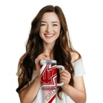 personalized indiana hoosiers arrow burst red curved tumbler best selling.webp