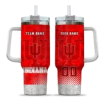 personalized indiana hoosiers geometric prism red curved tumbler best selling.webp