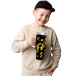 personalized iowa hawkeyes claw cut black curved tumbler best selling.webp