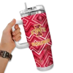 personalized iowa state cyclones bold diamonds red curved tumbler best selling.webp