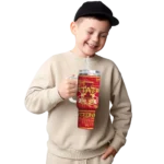 personalized iowa state cyclones honey streaks red curved tumbler best selling.webp