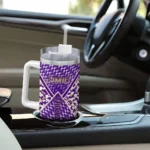 personalized james madison dukes chevron angle purple curved tumbler best selling.webp