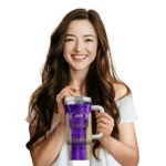 personalized james madison dukes hexagon armor purple curved tumbler best selling.webp