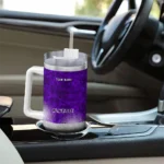 personalized kansas state wildcats geometric prism purple curved tumbler best selling.webp