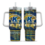 personalized kent state golden flashes honey streaks navy blue curved tumbler best selling.webp