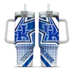 personalized kentucky wildcats arrow burst blue curved tumbler best selling.webp