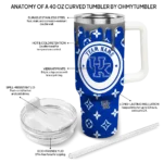 personalized kentucky wildcats bullseye drips blue curved tumbler best selling.webp