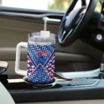 personalized la tech chevron angle blue curved tumbler best selling.webp