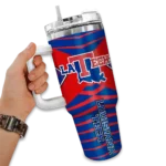 personalized la tech chevron layers blue curved tumbler best selling.webp