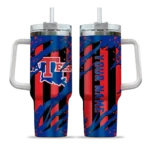 personalized la tech claw cut blue black curved tumbler best selling.webp