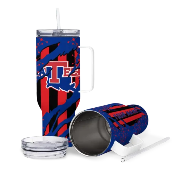personalized la tech claw cut blue black curved tumbler high quality.webp