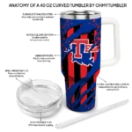 personalized la tech claw cut blue black curved tumbler best selling.webp
