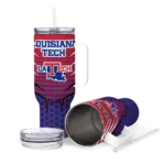 personalized la tech hex texture blue curved tumbler best selling.webp