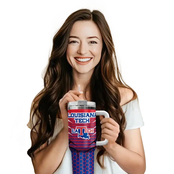personalized la tech hex texture blue curved tumbler premium grade.webp