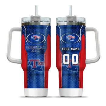 personalized la tech hexagon armor blue curved tumbler best selling.webp