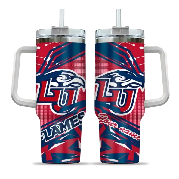 personalized liberty flames abstract paths red curved tumbler best selling.webp