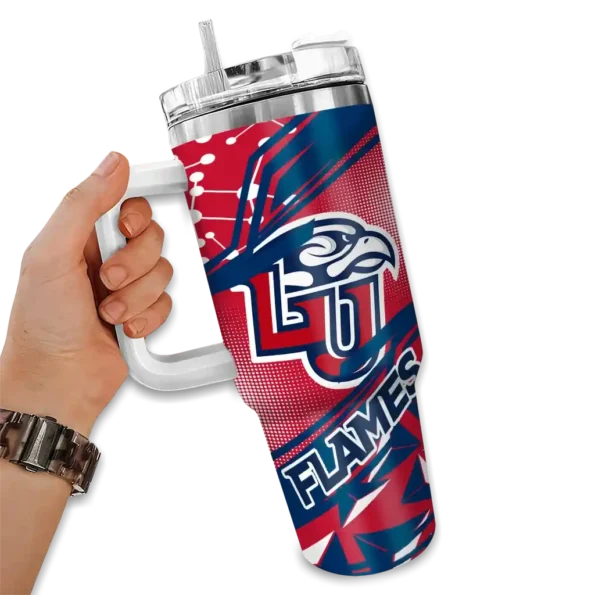 personalized liberty flames abstract paths red curved tumbler fashion forward.webp