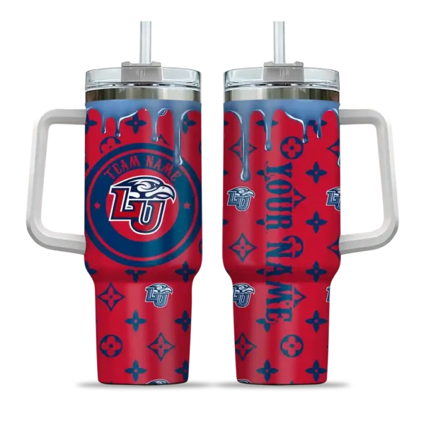 personalized liberty flames bullseye drips red curved tumbler best selling.webp