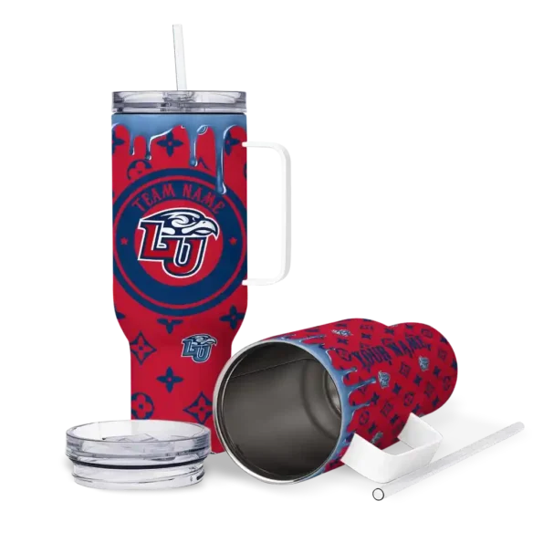 personalized liberty flames bullseye drips red curved tumbler high quality.webp