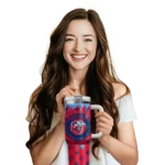 personalized liberty flames bullseye drips red curved tumbler best selling.webp