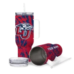 personalized liberty flames burst swirl red curved tumbler best selling.webp