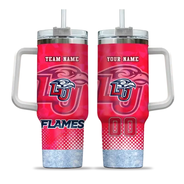 personalized liberty flames geometric prism red curved tumbler best selling.webp