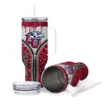 personalized liberty flames leopard zipper red curved tumbler best selling.webp