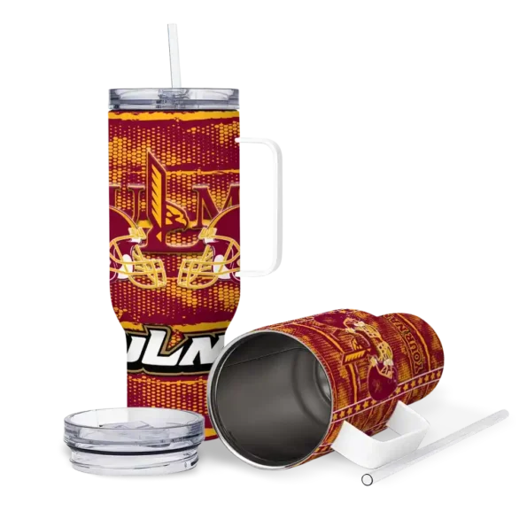 personalized louisiana monroe warhawks honey streaks red curved tumbler high quality.webp