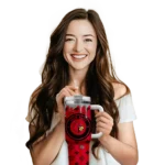 personalized louisville cardinals bullseye drips red curved tumbler best selling.webp