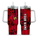 personalized louisville cardinals burst swirl red curved tumbler best selling.webp