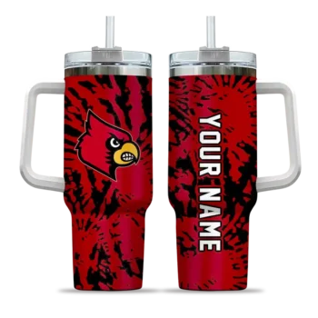 personalized louisville cardinals burst swirl red curved tumbler best selling.webp
