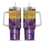 personalized lsu tigers chevron stripe purple curved tumbler best selling.webp